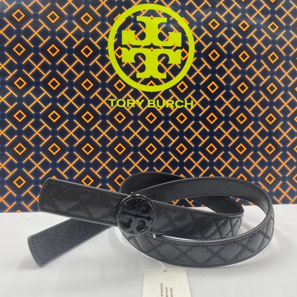 NWT 140931 size M Tory Burch 1 inch willa Belt